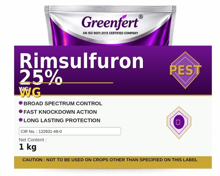 Rimsulfuron 25% WG — WG packaging bag