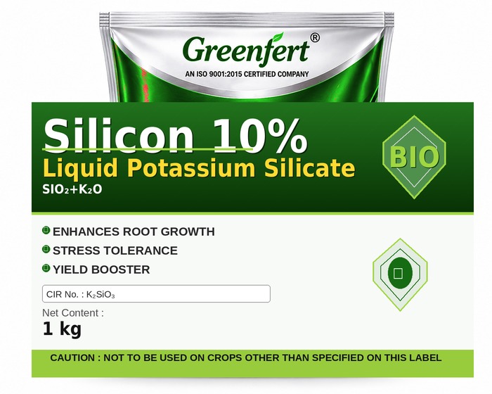 Greenfert Silicon 10% Liquid Potassium Silicate — bottle packaging
