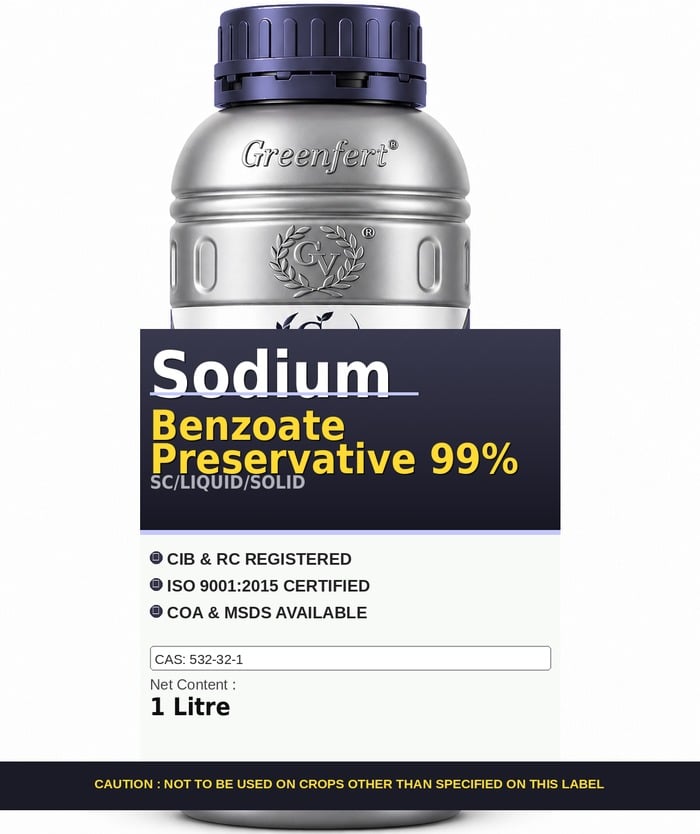 Greenfert Sodium Benzoate Preservative 99% — 99 packaging bag