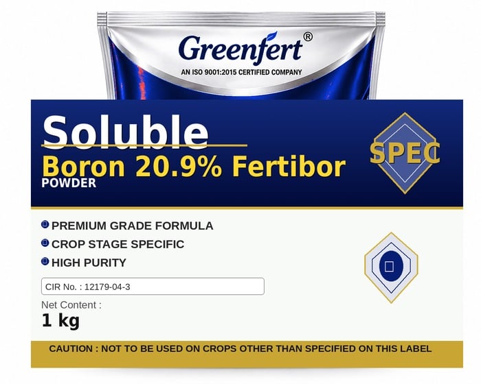 Greenfert Soluble Boron 20.9% Fertibor — FERTIBOR packaging bag