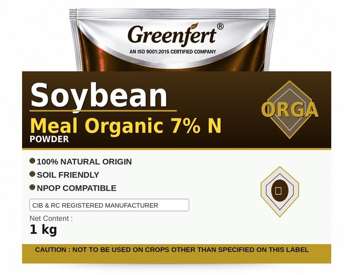 Greenfert Soybean Meal Organic 7% N — N packaging bag