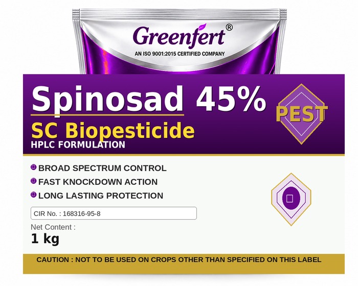 Spinosad 45% SC Biopesticide — bottle packaging