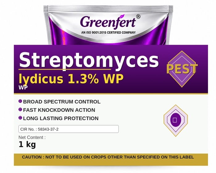 Streptomyces lydicus 1.3% WP — WP packaging bag