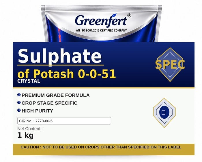 Greenfert Sulphate of Potash 0-0-51 — 51 packaging bag