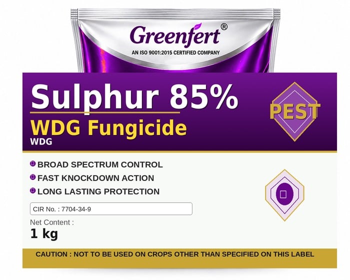 Sulphur 85% WDG Fungicide — FUNGICIDE packaging bag