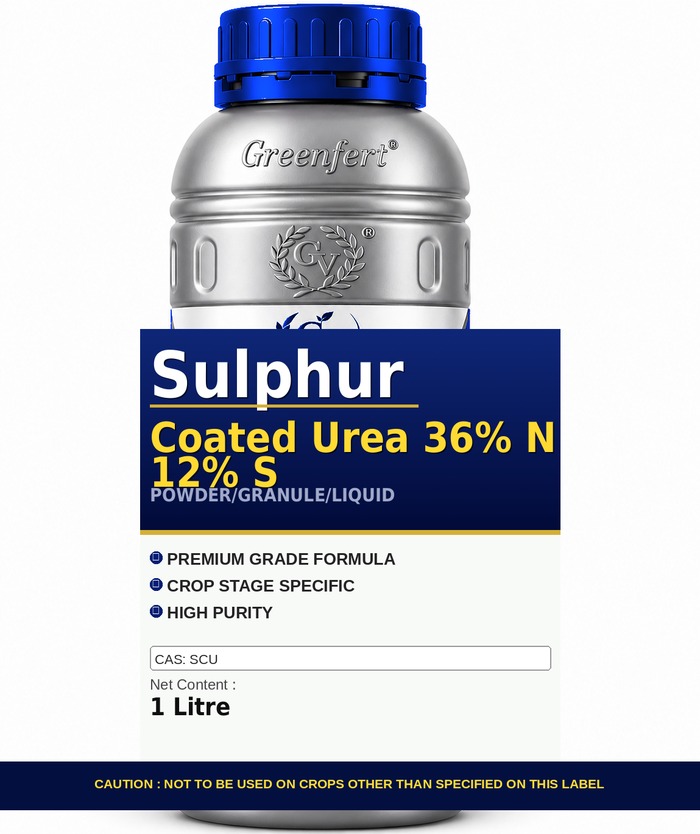 Greenfert Sulphur Coated Urea 36% N 12% S — S packaging bag
