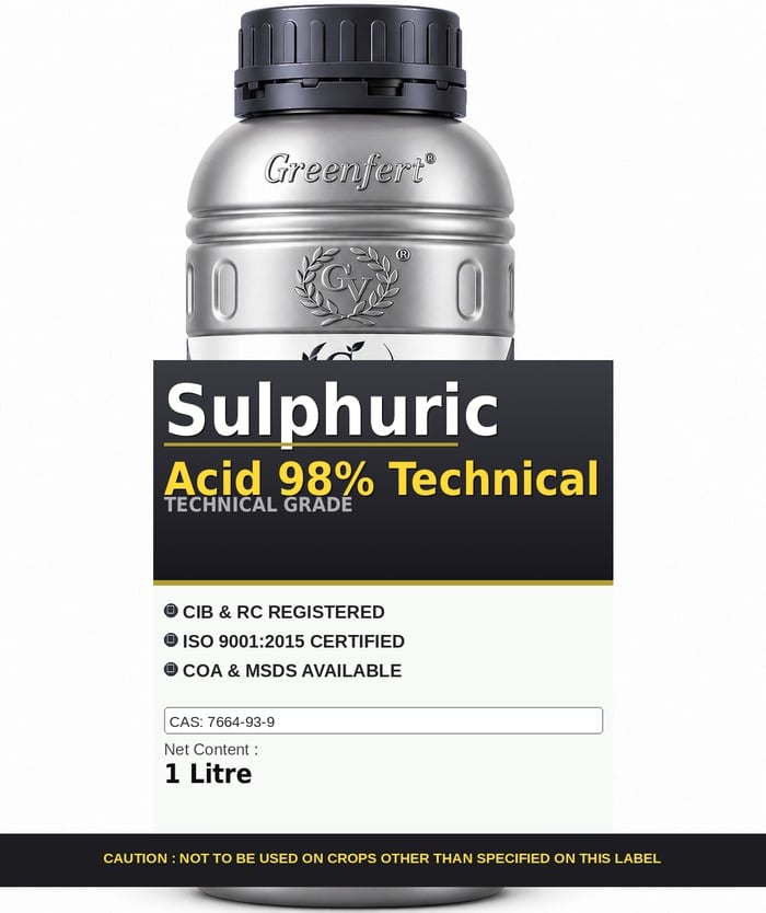 Sulphuric Acid 98% Technical — technical grade jar