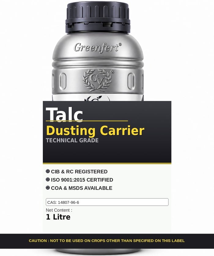 Talc Dusting Carrier — technical grade jar