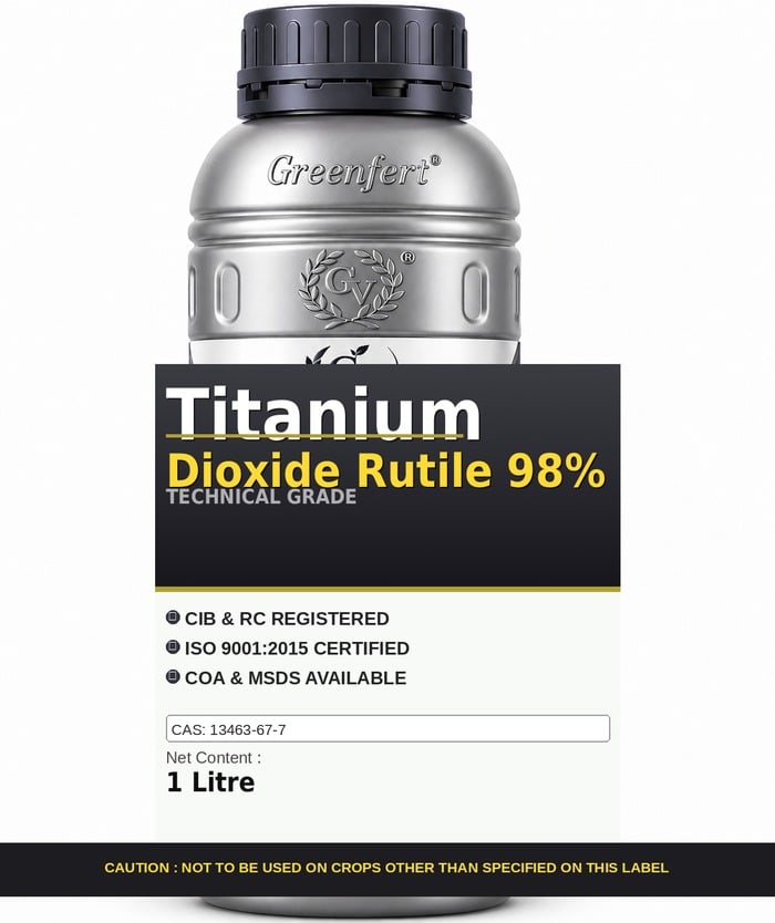 Titanium Dioxide Rutile 98% — technical grade jar
