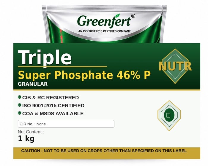 Greenfert Triple Super Phosphate 46% P — bottle packaging