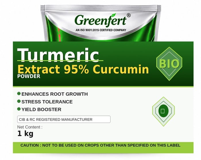 Greenfert Turmeric Extract 95% Curcumin — CURCUMIN packaging bag