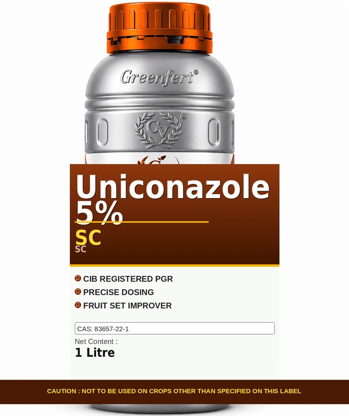 Greenfert Uniconazole 5% SC — bottle packaging