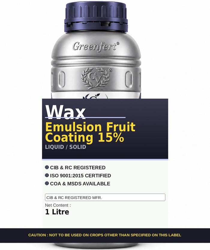 Greenfert Wax Emulsion Fruit Coating 15% — 15 packaging bag