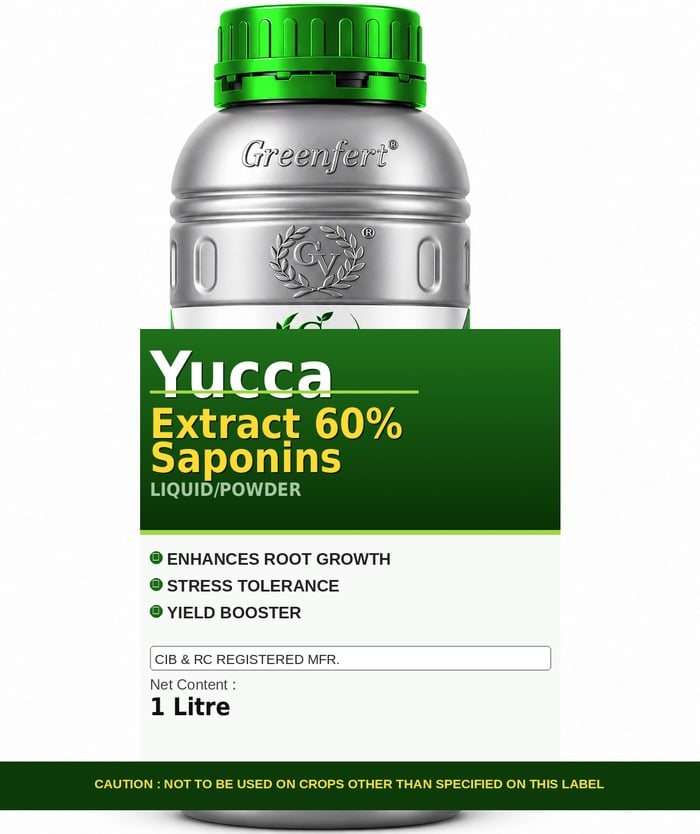 Greenfert Yucca Extract 60% Saponins — SAPONINS packaging bag