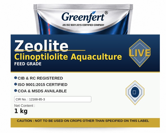 Greenfert Zeolite Clinoptilolite Aquaculture — bottle packaging