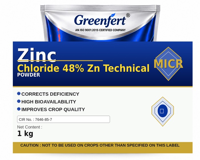 Greenfert Zinc Chloride 48% Zn Technical — TECHNICAL packaging bag