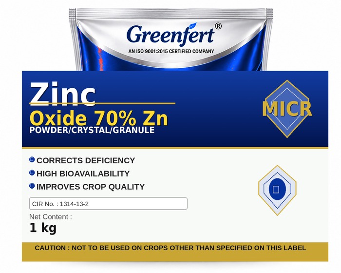 Greenfert Zinc Oxide 70% Zn — ZN packaging bag