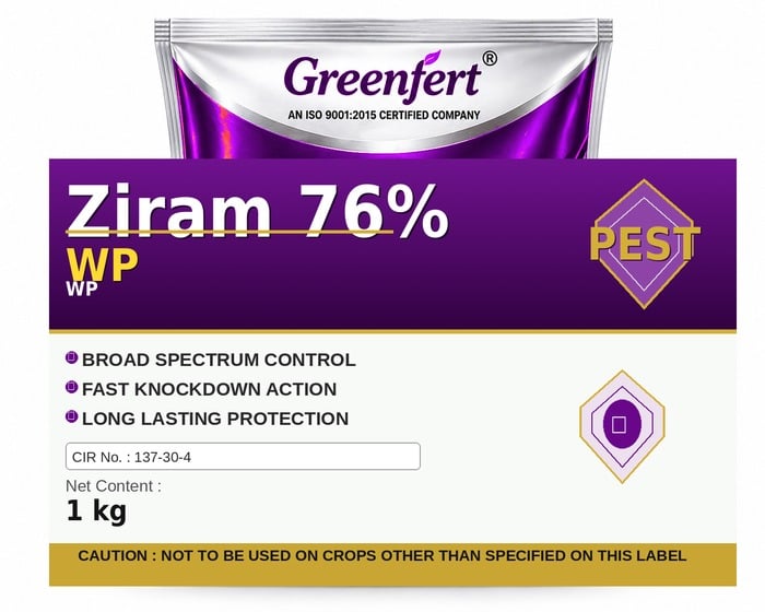 Ziram 76% WP — WP packaging bag